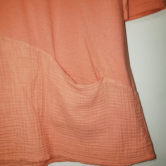 Pure J Jill Tunic With Pocket Size Large Coral - Picture 4 of 6